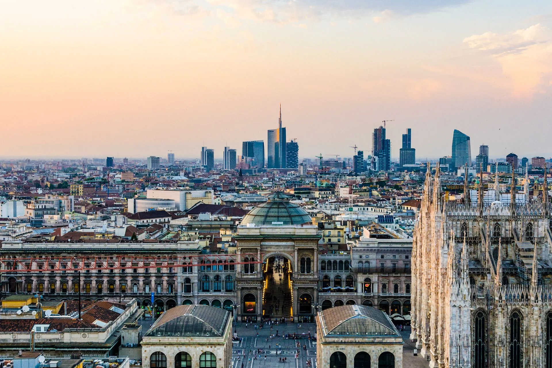 Milan city architecture